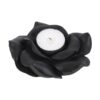 Black Rose Resin Tealight Candle Holder Black Rose Resin Tealight Candle Holder