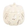 Off White Autumn Leaves Pumpkin Oil Burner Off White Autumn Leaves Pumpkin Oil Burner