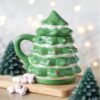 Green Christmas Tree Shaped Mug Green Christmas Tree Shaped Mug