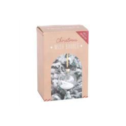 Alternative view of Christmas Wish Hanging Glass Bauble