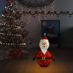 Alternative view of Decorative Christmas Santa Claus Figure LED Luxury Fabric 60cm