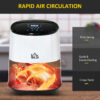 Digital Air Fryer, 1300W 2.5L Rapid Air Circulation, Timer and Nonstick White