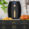 Air Fryer 1700W 5.5L with Digital Display Adjustable Temperature Air Fryer 1700W 5.5L with Digital Display Adjustable Temperature