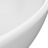 Luxury Basin Oval-shaped Matt White 40x33 cm Ceramic Luxury Basin Oval-shaped Matt White 40x33 cm Ceramic