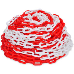 Warning Chain Red and White 30 m ?4 mm Plastic