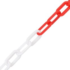 Alternative view of Warning Chain Red and White 30 m ?4 mm Plastic