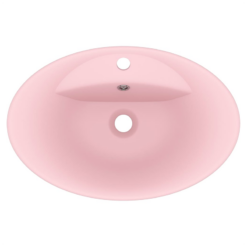 Alternative view of Luxury Basin Overflow Oval Matt White 58.5x39 cm Ceramic