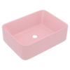 Luxury Wash Basin Matt Pink 41x30x12 cm Ceramic