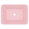 Luxury Wash Basin Matt Pink 41x30x12 cm Ceramic