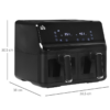 Dual Air Fryer 8L Family Size w/ 2 Basket 8 Presets Cookbook Timer 2500W Dual Air Fryer 8L Family Size w/ 2 Basket 8 Presets Cookbook Timer 2500W