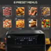 Dual Air Fryer 8L Family Size w/ 2 Basket 8 Presets Cookbook Timer 2500W Dual Air Fryer 8L Family Size w/ 2 Basket 8 Presets Cookbook Timer 2500W