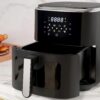 1500W 4 in 1 Air Fryer w/ Air Fry Bake Roast Dehydrator Function Cookbook 6.5L