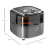 6.5L Airfryer Air Fryer Oven w/ Recipes 60-Minute Timer Adjustable Temp 1350W