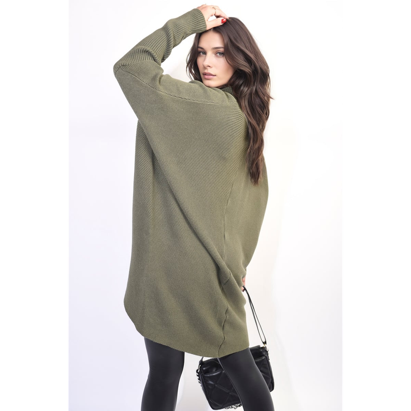 Oversized Satin Ruffle Shirt Dress Oversized Satin Ruffle Shirt Dress - Image 2