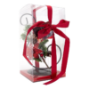 Candle holder 3x22cm Christmas Gifts Red PVC-Box