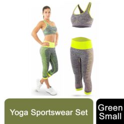 Fitness Women Yoga Sportswear Set Green Small