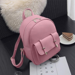 Alternative view of Women PU Leather 3pcs Set - Shoulder Bag, Clutch & Card Holder Pink
