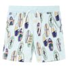 Kids' Shorts with Drawstring Soft Blue Melange 92 Kids' Shorts with Drawstring Soft Blue Melange 92