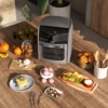 12L Air Fryer Oven with 8 Preset Modes Rapid Air Circulation 1800W Grey