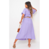 Button Down Collared Short Sleeve Midi Dress with Belt Detail Button Down Collared Short Sleeve Midi Dress with Belt Detail
