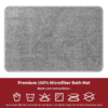 Bath Mat 50x80cm L.Grey Bath Mat 50x80cm L.Grey