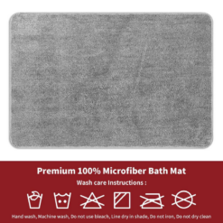 Alternative view of Bath Mat 50x80cm L.Grey