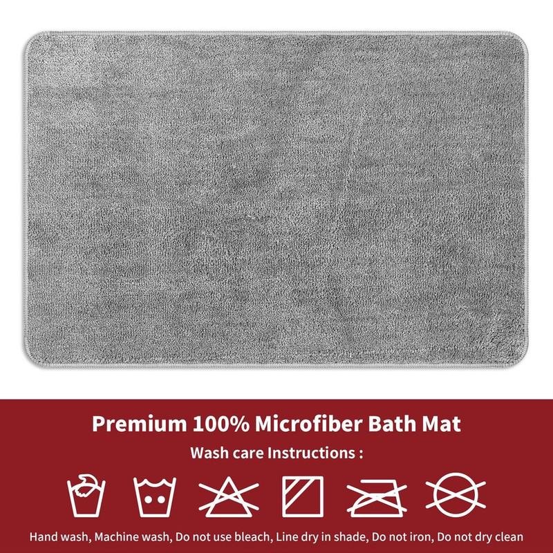Bath Mat 50x80cm L.Grey Bath Mat 50x80cm L.Grey - Image 2