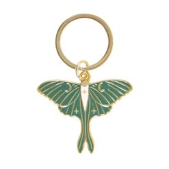 Alternative view of Luna Moth Keyring