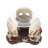 Resin and Glass Skull Rose Oil Burner