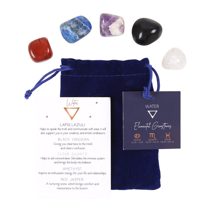Water Element Tumble Gemstone Set Water Element Tumble Gemstone Set