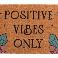 Alternative view of Natural Positive Vibes Only Doormat