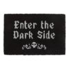 Black Enter The Dark Side Coir Doormat