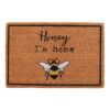 Natural Honey I?m Home Bee Doormat Natural Honey I?m Home Bee Doormat