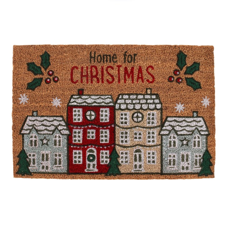 Natural Home For Christmas Doormat Natural Home For Christmas Doormat