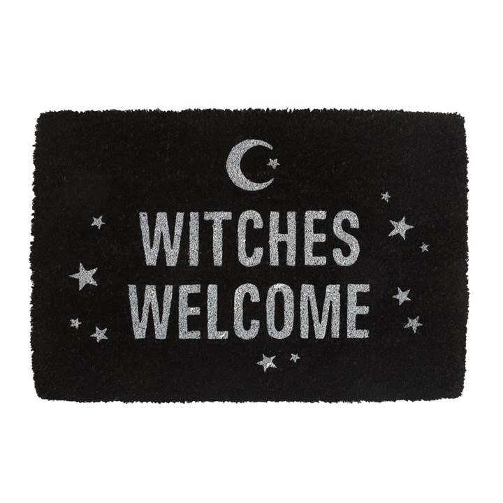 Black Witches Welcome Doormat Black Witches Welcome Doormat