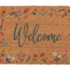Natural Botanical Welcome Doormat Natural Botanical Welcome Doormat