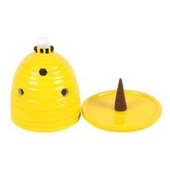 Alternative view of Yellow Beehive Incense Cone Holder