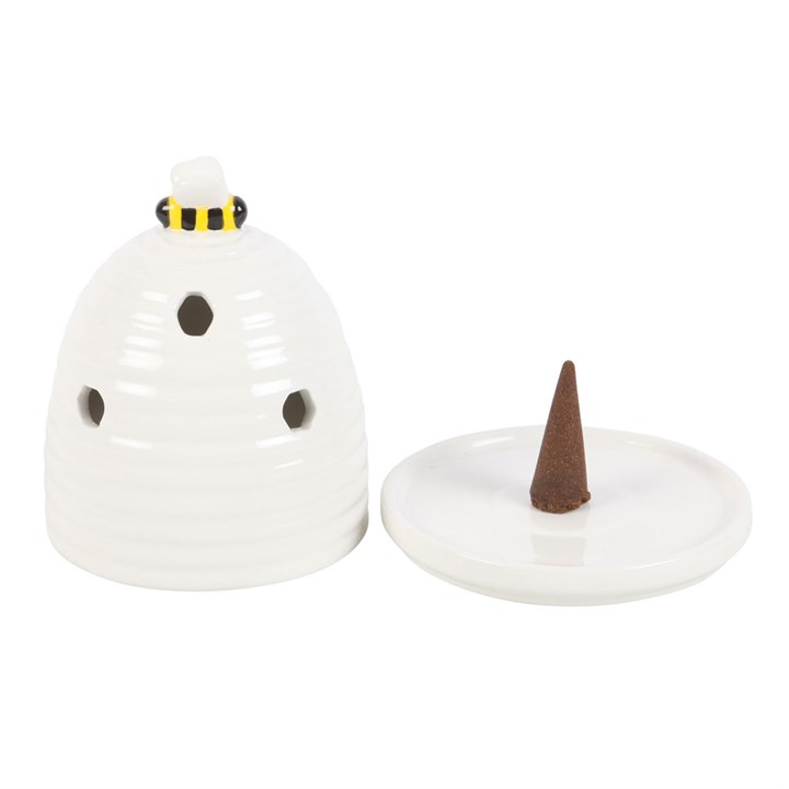 White Beehive Incense Cone Holder White Beehive Incense Cone Holder - Image 2