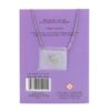 Amethyst Crystal Moon Necklace on Greeting Card