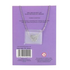 Alternative view of Amethyst Crystal Moon Necklace on Greeting Card