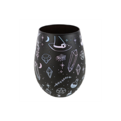 Alternative view of Crystal Witch Print Stemless Glass