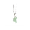 Green Aventurine Crystal Moon Necklace on Greeting Card Green Aventurine Crystal Moon Necklace on Greeting Card