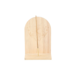 Alternative view of Natural Mystical Hands Incense Holder Shelf