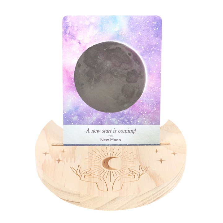 Natural Mystical Hands Crescent Moon Tarot Card Stand Natural Mystical Hands Crescent Moon Tarot Card Stand