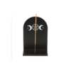Black Triple Moon Incense Holder Shelf Black Triple Moon Incense Holder Shelf