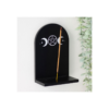 Black Triple Moon Incense Holder Shelf Black Triple Moon Incense Holder Shelf