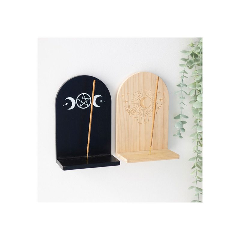 Black Triple Moon Incense Holder Shelf Black Triple Moon Incense Holder Shelf - Image 6