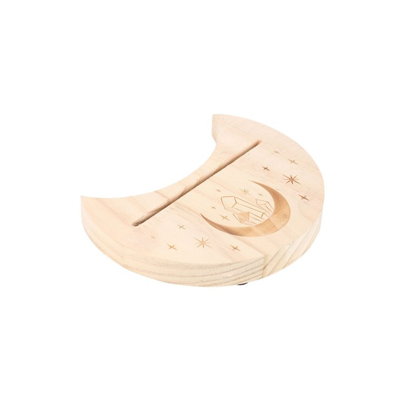 Natural Crystal Crescent Moon Tarot Card Stand Natural Crystal Crescent Moon Tarot Card Stand - Image 3