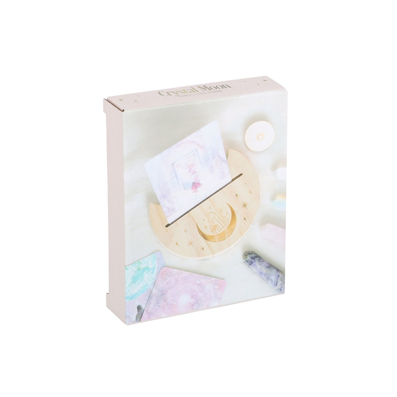 Natural Crystal Crescent Moon Tarot Card Stand Natural Crystal Crescent Moon Tarot Card Stand - Image 5