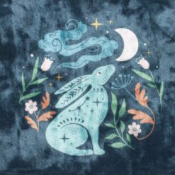 Alternative view of Midnight Hare Velvet Makeup Bag